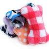 Squeaker Multi-color Plush Sound Bones Dog Toy