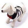 Harness Vest Tuxedo Pet Collar with Red Bow
